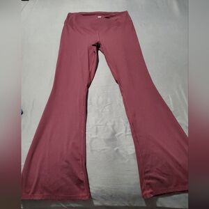 Red Flare, High Waisted Yoga Leggings, DSG Brand.